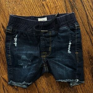 Hudson Jeans Blue Distressed Denim Shorts